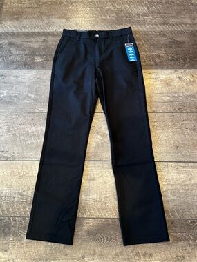 Nautica Boys Black School Uniform Performance Stretch Trouser Pant Size 16 NWT